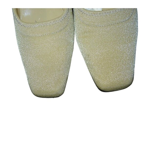 Liz Claiborne Beige Corporate 3 New York Stretch square Toe Sculpted Heel Pumps - Picture 2 of 11